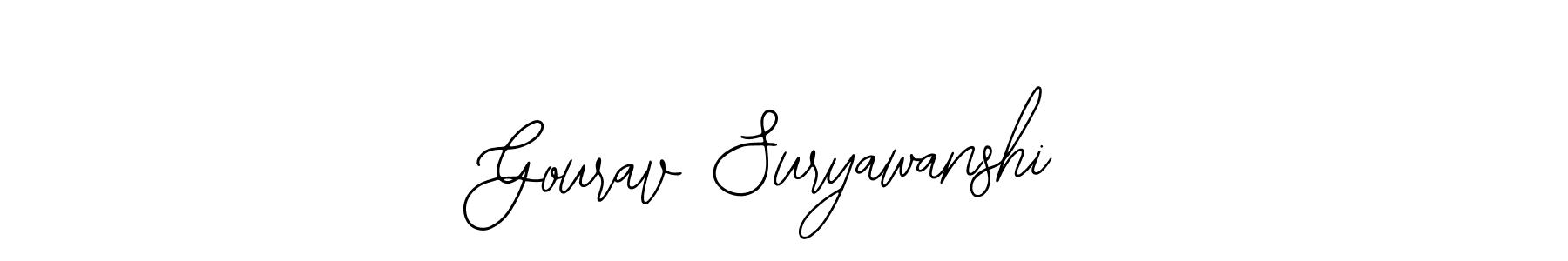 Also You can easily find your signature by using the search form. We will create Gourav Suryawanshi name handwritten signature images for you free of cost using Bearetta-2O07w sign style. Gourav Suryawanshi signature style 12 images and pictures png