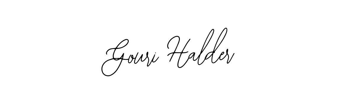 How to make Gouri Halder signature? Bearetta-2O07w is a professional autograph style. Create handwritten signature for Gouri Halder name. Gouri Halder signature style 12 images and pictures png