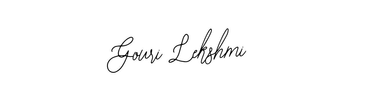 You should practise on your own different ways (Bearetta-2O07w) to write your name (Gouri Lekshmi) in signature. don't let someone else do it for you. Gouri Lekshmi signature style 12 images and pictures png