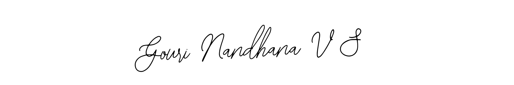 This is the best signature style for the Gouri Nandhana V S name. Also you like these signature font (Bearetta-2O07w). Mix name signature. Gouri Nandhana V S signature style 12 images and pictures png