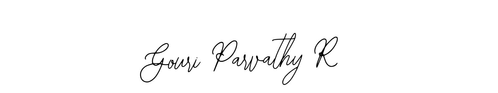 Also You can easily find your signature by using the search form. We will create Gouri Parvathy R name handwritten signature images for you free of cost using Bearetta-2O07w sign style. Gouri Parvathy R signature style 12 images and pictures png