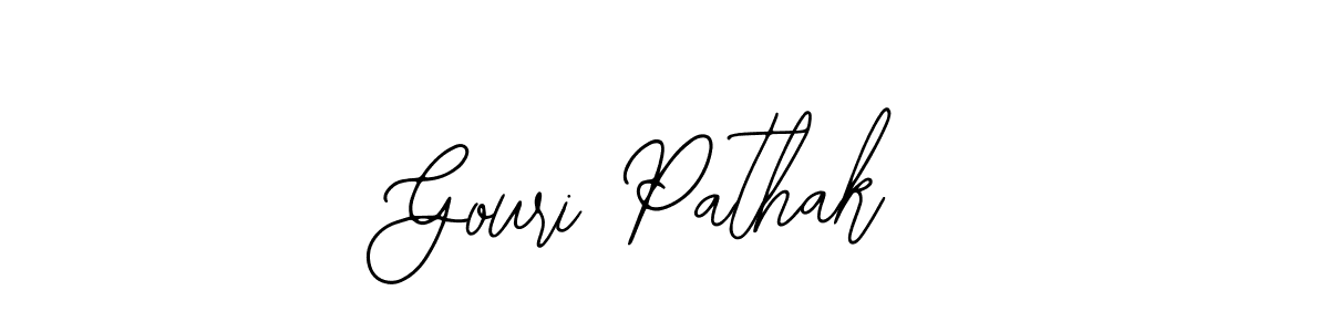 Gouri Pathak stylish signature style. Best Handwritten Sign (Bearetta-2O07w) for my name. Handwritten Signature Collection Ideas for my name Gouri Pathak. Gouri Pathak signature style 12 images and pictures png