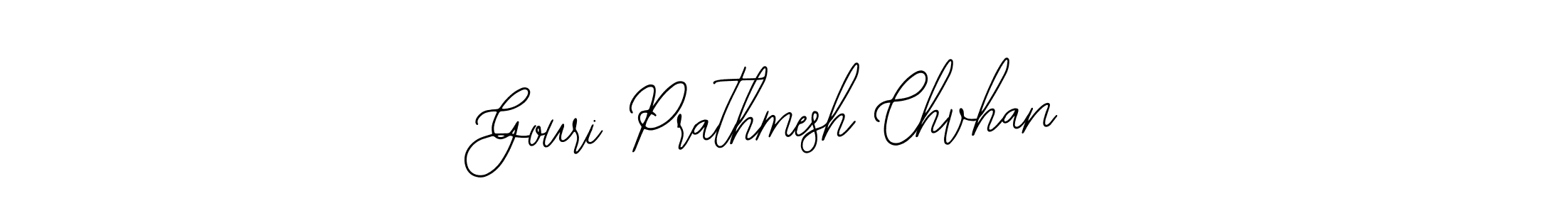 Create a beautiful signature design for name Gouri Prathmesh Chvhan. With this signature (Bearetta-2O07w) fonts, you can make a handwritten signature for free. Gouri Prathmesh Chvhan signature style 12 images and pictures png