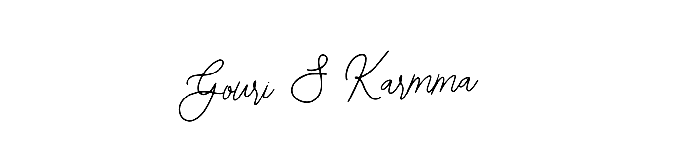 Make a short Gouri S Karmma signature style. Manage your documents anywhere anytime using Bearetta-2O07w. Create and add eSignatures, submit forms, share and send files easily. Gouri S Karmma signature style 12 images and pictures png