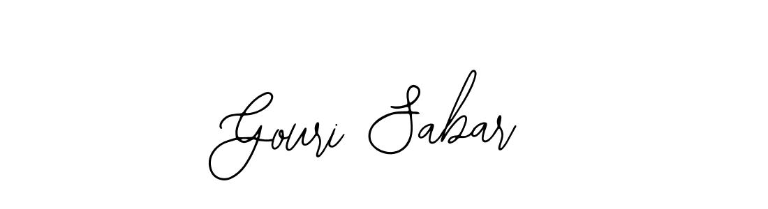 Design your own signature with our free online signature maker. With this signature software, you can create a handwritten (Bearetta-2O07w) signature for name Gouri Sabar. Gouri Sabar signature style 12 images and pictures png