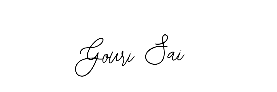 if you are searching for the best signature style for your name Gouri Sai. so please give up your signature search. here we have designed multiple signature styles  using Bearetta-2O07w. Gouri Sai signature style 12 images and pictures png