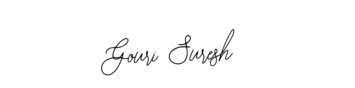 How to make Gouri Suresh name signature. Use Bearetta-2O07w style for creating short signs online. This is the latest handwritten sign. Gouri Suresh signature style 12 images and pictures png