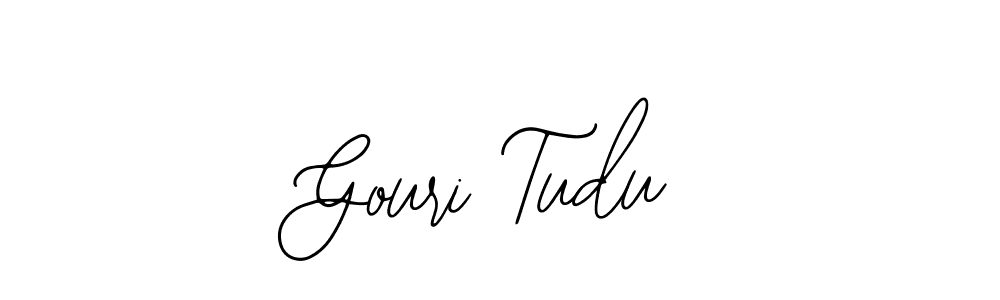 It looks lik you need a new signature style for name Gouri Tudu. Design unique handwritten (Bearetta-2O07w) signature with our free signature maker in just a few clicks. Gouri Tudu signature style 12 images and pictures png