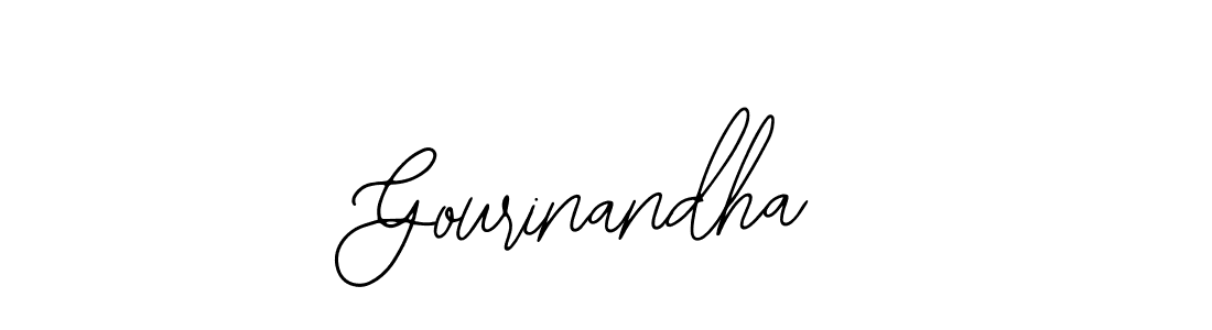 Use a signature maker to create a handwritten signature online. With this signature software, you can design (Bearetta-2O07w) your own signature for name Gourinandha. Gourinandha signature style 12 images and pictures png