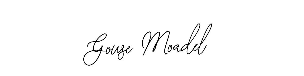 You should practise on your own different ways (Bearetta-2O07w) to write your name (Gouse Moadel) in signature. don't let someone else do it for you. Gouse Moadel signature style 12 images and pictures png