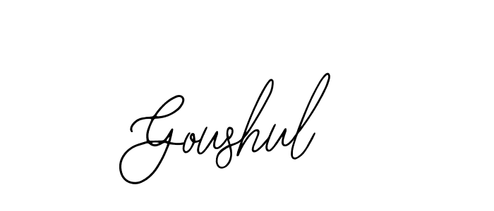 Make a beautiful signature design for name Goushul. With this signature (Bearetta-2O07w) style, you can create a handwritten signature for free. Goushul signature style 12 images and pictures png