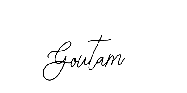 You should practise on your own different ways (Bearetta-2O07w) to write your name (Goutam) in signature. don't let someone else do it for you. Goutam signature style 12 images and pictures png
