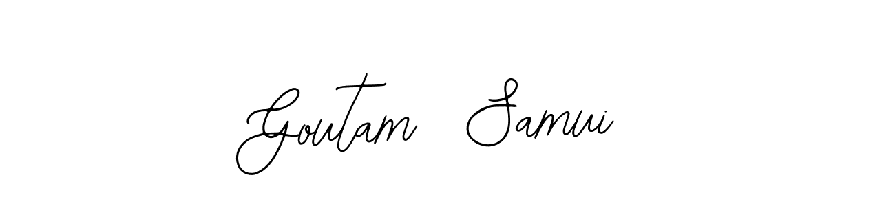 Make a short Goutam  Samui signature style. Manage your documents anywhere anytime using Bearetta-2O07w. Create and add eSignatures, submit forms, share and send files easily. Goutam  Samui signature style 12 images and pictures png