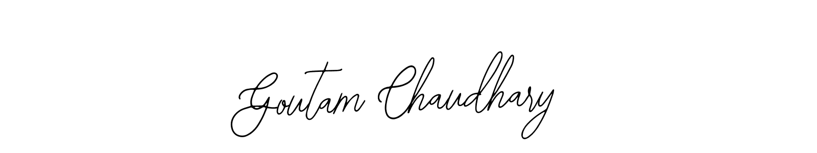 Use a signature maker to create a handwritten signature online. With this signature software, you can design (Bearetta-2O07w) your own signature for name Goutam Chaudhary. Goutam Chaudhary signature style 12 images and pictures png