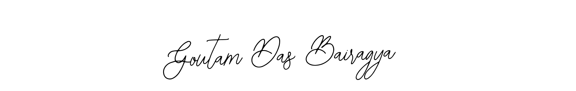 You should practise on your own different ways (Bearetta-2O07w) to write your name (Goutam Das Bairagya) in signature. don't let someone else do it for you. Goutam Das Bairagya signature style 12 images and pictures png