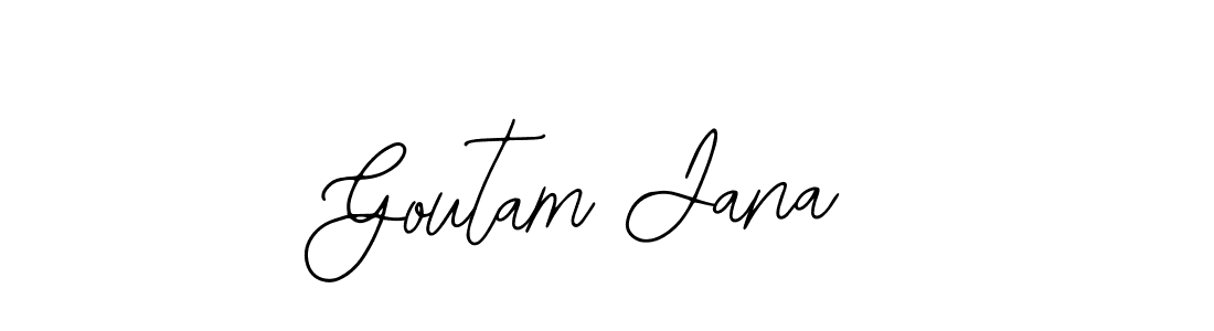 Design your own signature with our free online signature maker. With this signature software, you can create a handwritten (Bearetta-2O07w) signature for name Goutam Jana. Goutam Jana signature style 12 images and pictures png