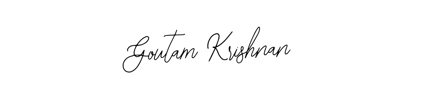 Make a beautiful signature design for name Goutam Krishnan. With this signature (Bearetta-2O07w) style, you can create a handwritten signature for free. Goutam Krishnan signature style 12 images and pictures png