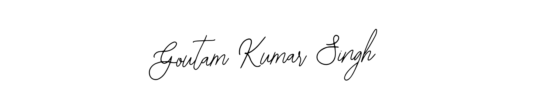 Also we have Goutam Kumar Singh name is the best signature style. Create professional handwritten signature collection using Bearetta-2O07w autograph style. Goutam Kumar Singh signature style 12 images and pictures png