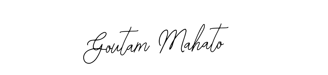 Make a short Goutam Mahato signature style. Manage your documents anywhere anytime using Bearetta-2O07w. Create and add eSignatures, submit forms, share and send files easily. Goutam Mahato signature style 12 images and pictures png