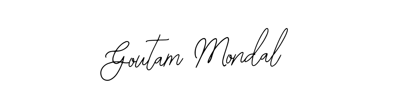 Goutam Mondal stylish signature style. Best Handwritten Sign (Bearetta-2O07w) for my name. Handwritten Signature Collection Ideas for my name Goutam Mondal. Goutam Mondal signature style 12 images and pictures png