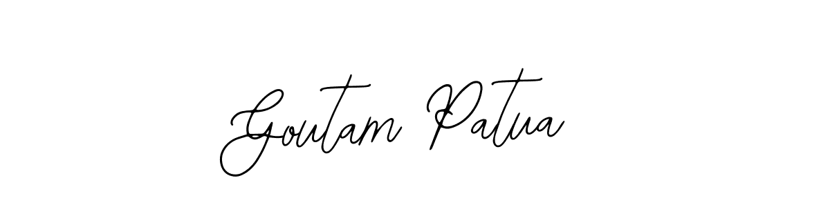 The best way (Bearetta-2O07w) to make a short signature is to pick only two or three words in your name. The name Goutam Patua include a total of six letters. For converting this name. Goutam Patua signature style 12 images and pictures png