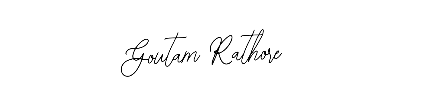 Design your own signature with our free online signature maker. With this signature software, you can create a handwritten (Bearetta-2O07w) signature for name Goutam Rathore. Goutam Rathore signature style 12 images and pictures png