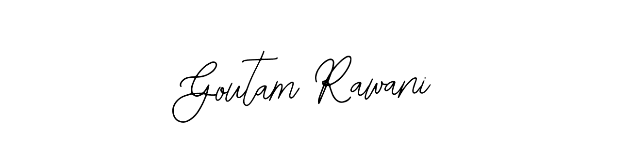 How to make Goutam Rawani name signature. Use Bearetta-2O07w style for creating short signs online. This is the latest handwritten sign. Goutam Rawani signature style 12 images and pictures png