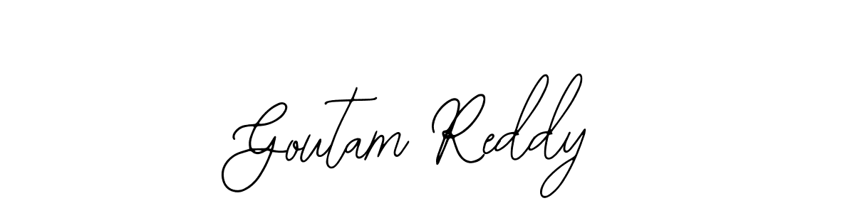 How to make Goutam Reddy name signature. Use Bearetta-2O07w style for creating short signs online. This is the latest handwritten sign. Goutam Reddy signature style 12 images and pictures png