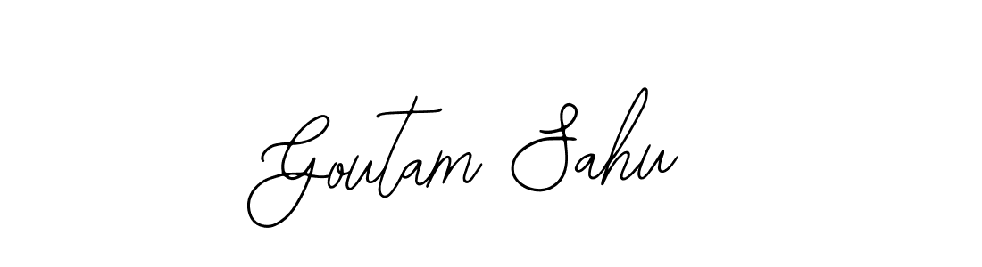 Design your own signature with our free online signature maker. With this signature software, you can create a handwritten (Bearetta-2O07w) signature for name Goutam Sahu. Goutam Sahu signature style 12 images and pictures png