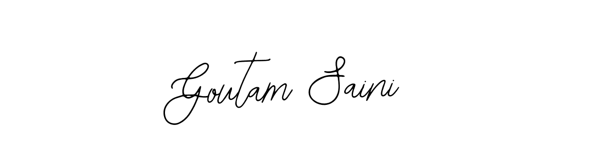 Also You can easily find your signature by using the search form. We will create Goutam Saini name handwritten signature images for you free of cost using Bearetta-2O07w sign style. Goutam Saini signature style 12 images and pictures png