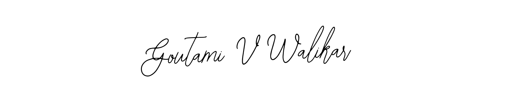 Similarly Bearetta-2O07w is the best handwritten signature design. Signature creator online .You can use it as an online autograph creator for name Goutami V Walikar. Goutami V Walikar signature style 12 images and pictures png