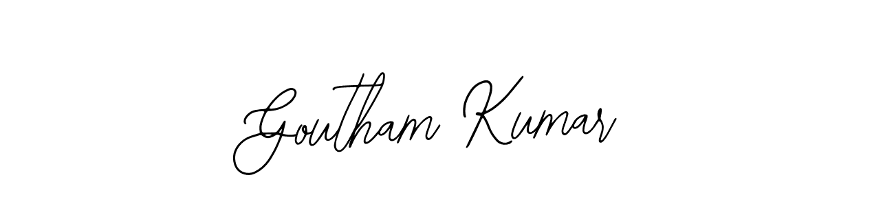 Goutham Kumar stylish signature style. Best Handwritten Sign (Bearetta-2O07w) for my name. Handwritten Signature Collection Ideas for my name Goutham Kumar. Goutham Kumar signature style 12 images and pictures png