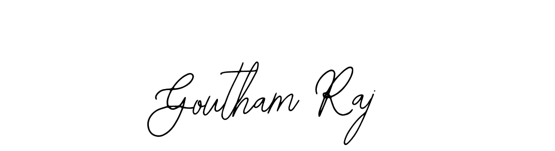 How to make Goutham Raj name signature. Use Bearetta-2O07w style for creating short signs online. This is the latest handwritten sign. Goutham Raj signature style 12 images and pictures png