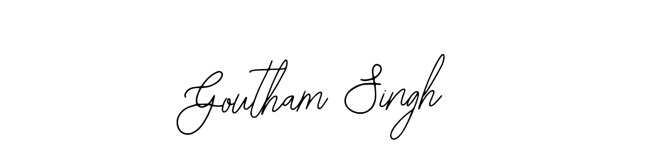 Use a signature maker to create a handwritten signature online. With this signature software, you can design (Bearetta-2O07w) your own signature for name Goutham Singh. Goutham Singh signature style 12 images and pictures png