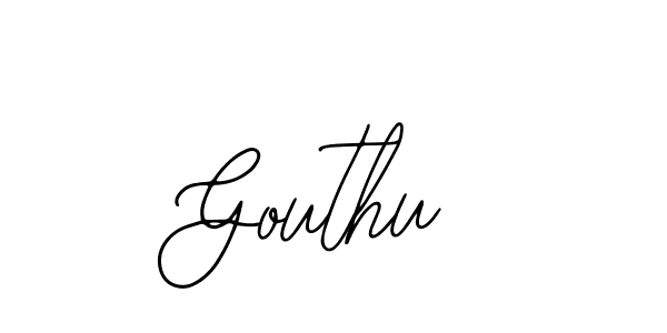 if you are searching for the best signature style for your name Gouthu. so please give up your signature search. here we have designed multiple signature styles  using Bearetta-2O07w. Gouthu signature style 12 images and pictures png