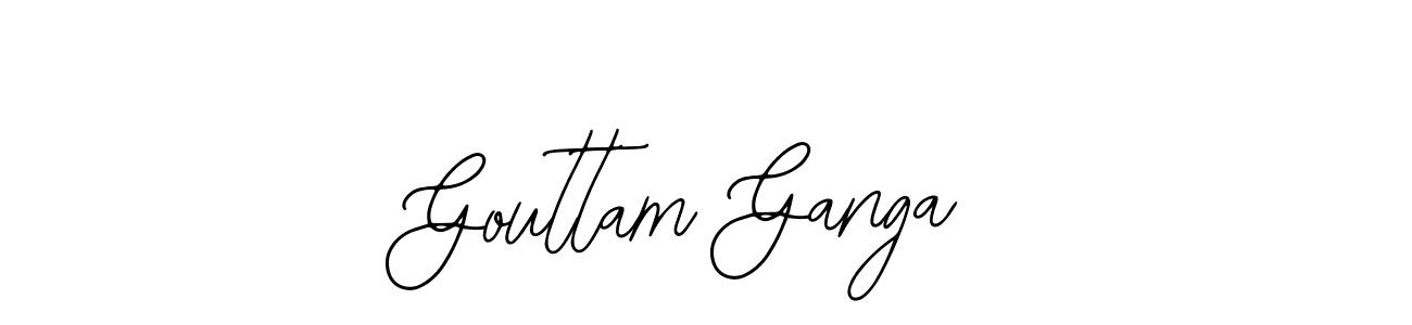 Gouttam Ganga stylish signature style. Best Handwritten Sign (Bearetta-2O07w) for my name. Handwritten Signature Collection Ideas for my name Gouttam Ganga. Gouttam Ganga signature style 12 images and pictures png