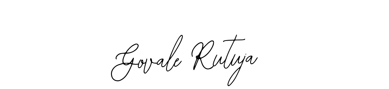 Design your own signature with our free online signature maker. With this signature software, you can create a handwritten (Bearetta-2O07w) signature for name Govale Rutuja. Govale Rutuja signature style 12 images and pictures png