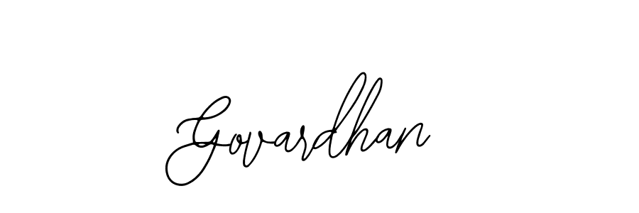 How to make Govardhan name signature. Use Bearetta-2O07w style for creating short signs online. This is the latest handwritten sign. Govardhan signature style 12 images and pictures png