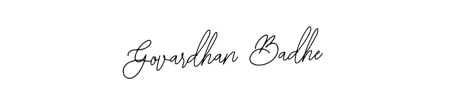 Create a beautiful signature design for name Govardhan Badhe. With this signature (Bearetta-2O07w) fonts, you can make a handwritten signature for free. Govardhan Badhe signature style 12 images and pictures png