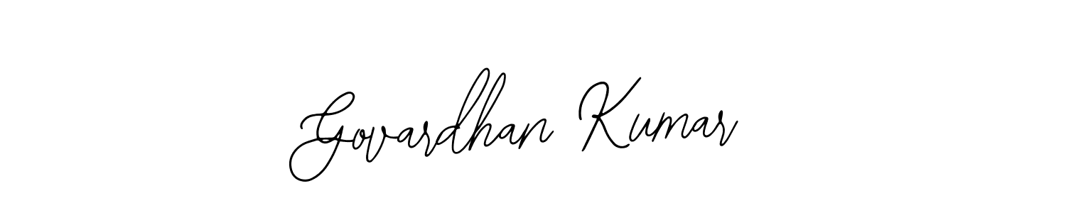 You should practise on your own different ways (Bearetta-2O07w) to write your name (Govardhan Kumar) in signature. don't let someone else do it for you. Govardhan Kumar signature style 12 images and pictures png