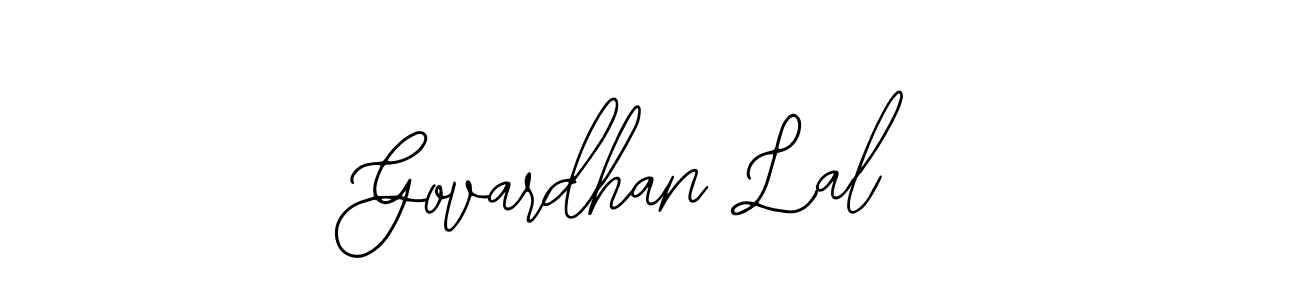 Design your own signature with our free online signature maker. With this signature software, you can create a handwritten (Bearetta-2O07w) signature for name Govardhan Lal. Govardhan Lal signature style 12 images and pictures png