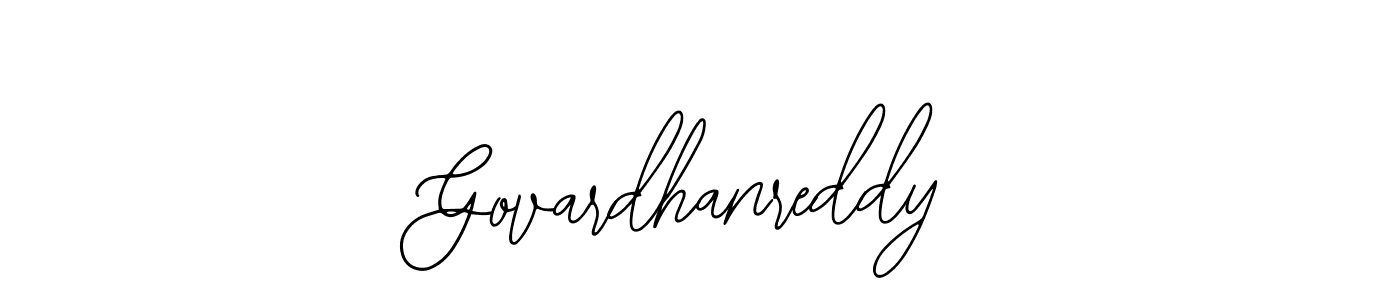 Design your own signature with our free online signature maker. With this signature software, you can create a handwritten (Bearetta-2O07w) signature for name Govardhanreddy. Govardhanreddy signature style 12 images and pictures png