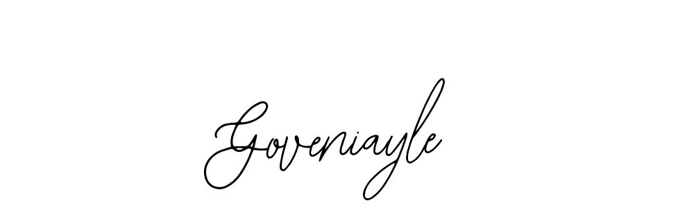 Bearetta-2O07w is a professional signature style that is perfect for those who want to add a touch of class to their signature. It is also a great choice for those who want to make their signature more unique. Get Goveniayle name to fancy signature for free. Goveniayle signature style 12 images and pictures png