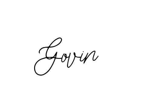 You should practise on your own different ways (Bearetta-2O07w) to write your name (Govin) in signature. don't let someone else do it for you. Govin signature style 12 images and pictures png