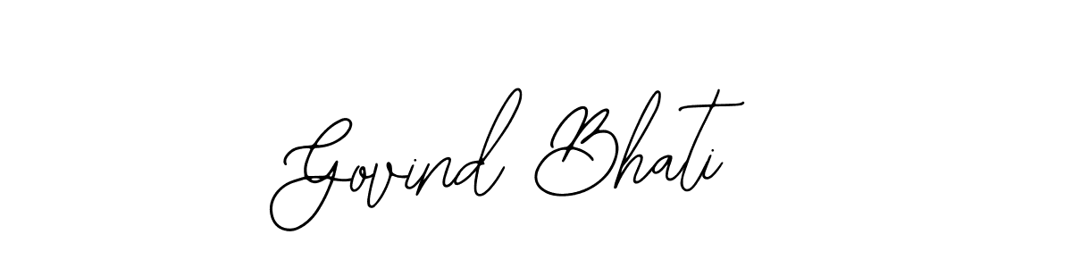 Make a beautiful signature design for name Govind Bhati. Use this online signature maker to create a handwritten signature for free. Govind Bhati signature style 12 images and pictures png