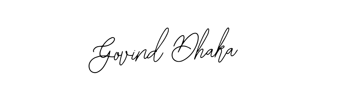 Govind Dhaka stylish signature style. Best Handwritten Sign (Bearetta-2O07w) for my name. Handwritten Signature Collection Ideas for my name Govind Dhaka. Govind Dhaka signature style 12 images and pictures png