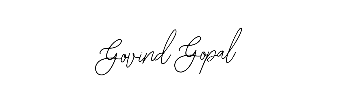 Bearetta-2O07w is a professional signature style that is perfect for those who want to add a touch of class to their signature. It is also a great choice for those who want to make their signature more unique. Get Govind Gopal name to fancy signature for free. Govind Gopal signature style 12 images and pictures png