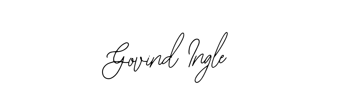 Also You can easily find your signature by using the search form. We will create Govind Ingle name handwritten signature images for you free of cost using Bearetta-2O07w sign style. Govind Ingle signature style 12 images and pictures png