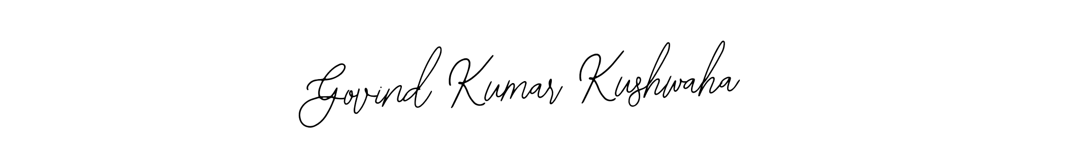 Use a signature maker to create a handwritten signature online. With this signature software, you can design (Bearetta-2O07w) your own signature for name Govind Kumar Kushwaha. Govind Kumar Kushwaha signature style 12 images and pictures png