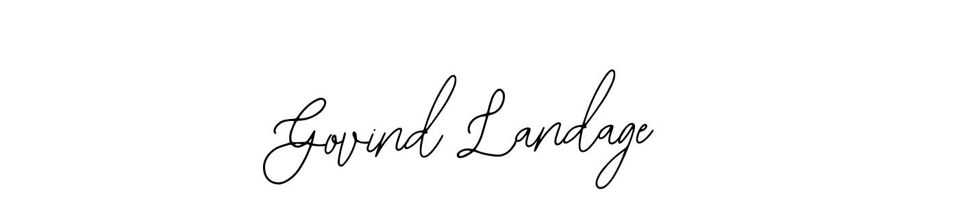 Also we have Govind Landage name is the best signature style. Create professional handwritten signature collection using Bearetta-2O07w autograph style. Govind Landage signature style 12 images and pictures png